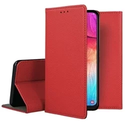 Telefontok Samsung Galaxy A50 - piros mágneses szilikon keretes könyvtok-3