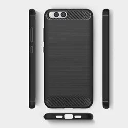 Telefontok Xiaomi Redmi 5 - Carbon Fiber fekete szilikon tok-1