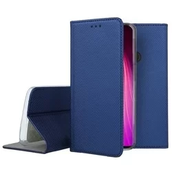 Telefontok LG Velvet - kék mágneses szilikon keretes könyvtok-1