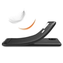 Telefontok Xiaomi Redmi 9C - Forcell CARBON fekete szilikon tok-3