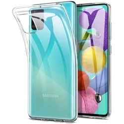Telefontok Samsung Galaxy A51 - átlátszó szilikon tok-3
