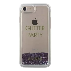 Telefontok iPhone 6 / 6S / 7 / 8 / SE 2020 - Guess Liquid Glitter Lila hátlaptok -1