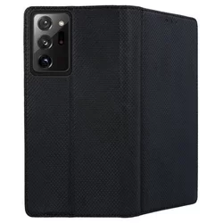Telefontok Samsung Galaxy Note20 Ultra - fekete mágneses szilikon keretes könyvtok-3