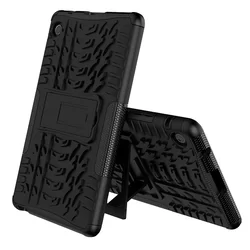 Tablettok Huawei Metapad T8 8.0 - Armorlok ütésálló, kitámasztható, fekete tablet tok-1