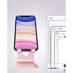 TECH PROTECT Z4a - univerzális asztali fém telefontartó állvány, pink-3