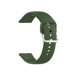 Samsung Galaxy Watch 3 (45 mm) okosóra szíj - katonai zöld szilikon szíj-2