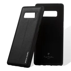 Telefontok Samsung Galaxy Note 8 - Pierre Cardin Bőr Tok Fekete (8719273140956)-1