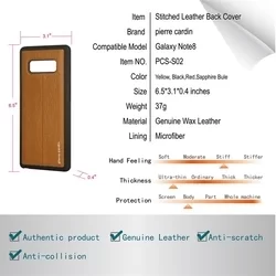 Telefontok Samsung Galaxy Note 8 - Pierre Cardin Bőr Tok Fekete (8719273140956)-2
