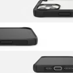 Telefontok iPhone 12 - Ringke Fusion X Design fekete ütésálló tok-3