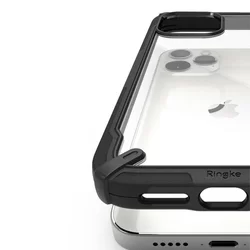 Telefontok iPhone 12 - Ringke Fusion X Design fekete ütésálló tok-4