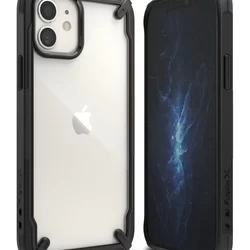 Telefontok iPhone 12 mini - Ringke Fusion X Design fekete ütésálló tok-2