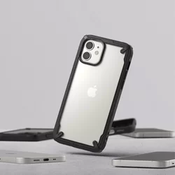 Telefontok iPhone 12 mini - Ringke Fusion X Design fekete ütésálló tok-7