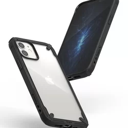 Telefontok iPhone 12 mini - Ringke Fusion X Design fekete ütésálló tok-8