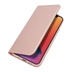 Telefontok iPhone 12 - Dux Ducis rosegold kinyitható tok-5