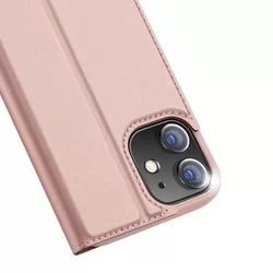 Telefontok iPhone 12 mini - Dux Ducis rosegold kinyitható tok-7