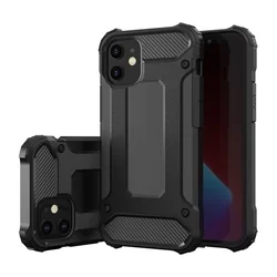 Telefontok iPhone 12 Pro Max - Defender II fekete ütésálló hátlap tok-1