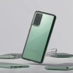 Telefontok Samsung Galaxy S20 FE - Ringke fekete keretes hátlap tok-7