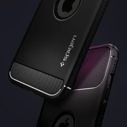 Telefontok iPhone 12 - SPIGEN Rugged Armor Fekete tok-9