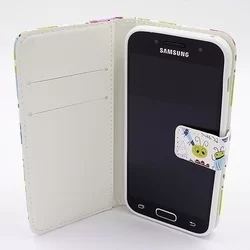 Telefontok Samsung Galaxy A3 (2017) kihajtható tok mintás - (8719273239476)-1