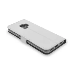 Telefontok Samsung Galaxy S9 - kinyitható, ráhajtófüles könyvtok - fehér-2