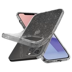 Telefontok iPhone 12 - Spigen Liquid Crystal Glitter TPU átlátszó tok-3