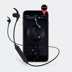 Headset: REMAX RB-S25 - fekete stereo sport bluetooth headset fülhallgató-3
