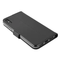 Telefontok iPhone X / iPhone XS - TPU kihajtható tok mágneses ráhajtófüllel - fekete (8719273252338)-3