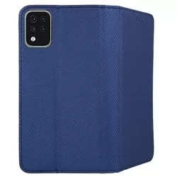 Telefontok LG K42 - kék mágneses szilikon keretes könyvtok-3