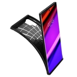 Telefontok Samsung Galaxy Note 10+ (Note 10 Plus) - Spigen Rugged Armor fekete ütésálló hátlap tok-4