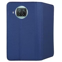 Telefontok Xiaomi Mi 10T Lite 5G - kék mágneses szilikon keretes könyvtok-3