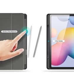 Tablettok Samsung Galaxy Tab S6 Lite 2020 /2022 (SM-P610, SM-P615, SM-P613, SM-P619) - DUXDUCIS DOMO fekete smart case-3