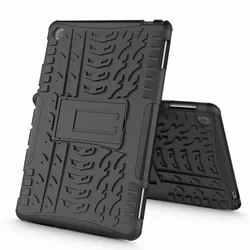 Tablettok Huawei Mediapad M5 Lite 10.1 - Armorlok ütésálló, kitámasztható, fekete tablet tok-4