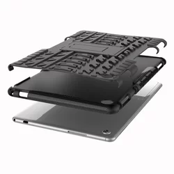 Tablettok Huawei Mediapad M5 Lite 10.1 - Armorlok ütésálló, kitámasztható, fekete tablet tok-5