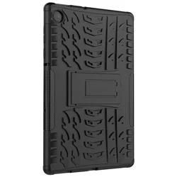 Tablettok Lenovo Tab M10 Plus 10,3 (TB-X606F) - Armorlok ütésálló, kitámasztható, fekete tablet tok-1