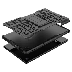 Tablettok Lenovo Tab M10 Plus 10,3 (TB-X606F) - Armorlok ütésálló, kitámasztható, fekete tablet tok-2