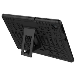 Tablettok Lenovo Tab M10 Plus 10,3 (TB-X606F) - Armorlok ütésálló, kitámasztható, fekete tablet tok-5