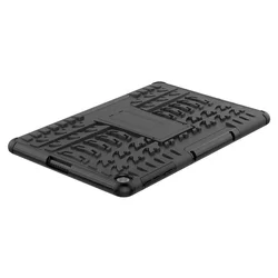 Tablettok Huawei MatePad T10 / T10s - Armorlok ütésálló, kitámasztható, fekete tablet tok-1