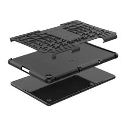 Tablettok Huawei MatePad T10 / T10s - Armorlok ütésálló, kitámasztható, fekete tablet tok-6