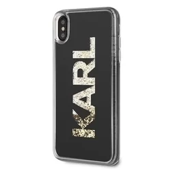 Telefontok iPhone XS Max - Etui Karl Lagerfeld - Fekete/arany-1
