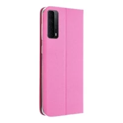 Telefontok Huawei P Smart 2021 - Senseo pink mágneses szilikon keretes könyvtok-1