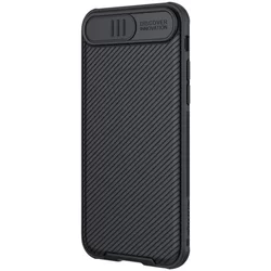 Telefontok iPhone 7 / 8 / SE 2020 - Nillkin csúsztatható kameravédős fekete hátlap tok-2