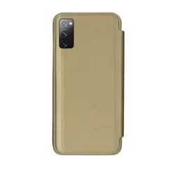 Telefontok Samsung Galaxy S20 FE - Arany Clear View Tok-3