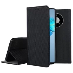 Telefontok Huawei Mate 40 - fekete mágneses szilikon keretes könyvtok-2