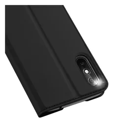 Telefontok Xiaomi Redmi 9A / 9AT - Dux Ducis fekete kinyitható tok-1