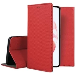 Telefontok Samsung Galaxy S21+ (S21 Plus) - piros mágneses szilikon keretes könyvtok-2