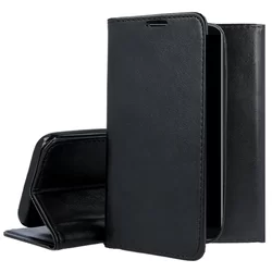 Telefontok Xiaomi Mi 10T Lite 5G - Smart Magnetic fekete szilikon keretes mágneses könyvtok-1