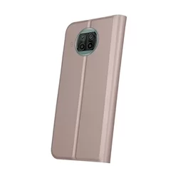 Telefontok Xiaomi Mi 10T Lite 5G - Smart Skin rose gold mágneses flipcover tok-2