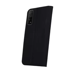 Telefontok Xiaomi Mi 10T / Mi 10T Pro - Smart Skin fekete mágneses flipcover tok-1