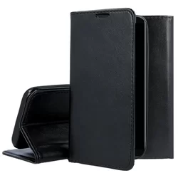 Telefontok Xiaomi Mi 10T / Mi 10T Pro - Smart Magnetic fekete szilikon keretes mágneses könyvtok-1