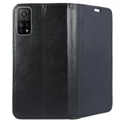 Telefontok Xiaomi Mi 10T / Mi 10T Pro - Smart Magnetic fekete szilikon keretes mágneses könyvtok-3